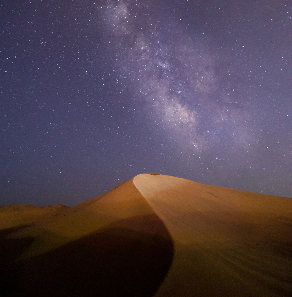Nuit dans le désert en Jordanie