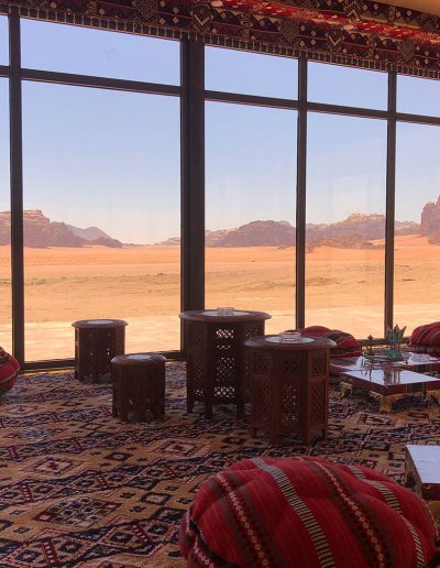 Sleeping in Jordan desert