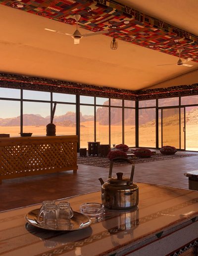 Sleeping in Jordan desert